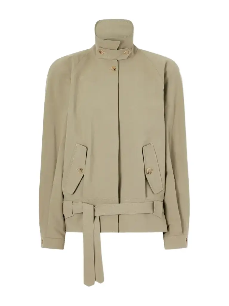 Magda Butrym Belted Cotton-gabardine Jacket