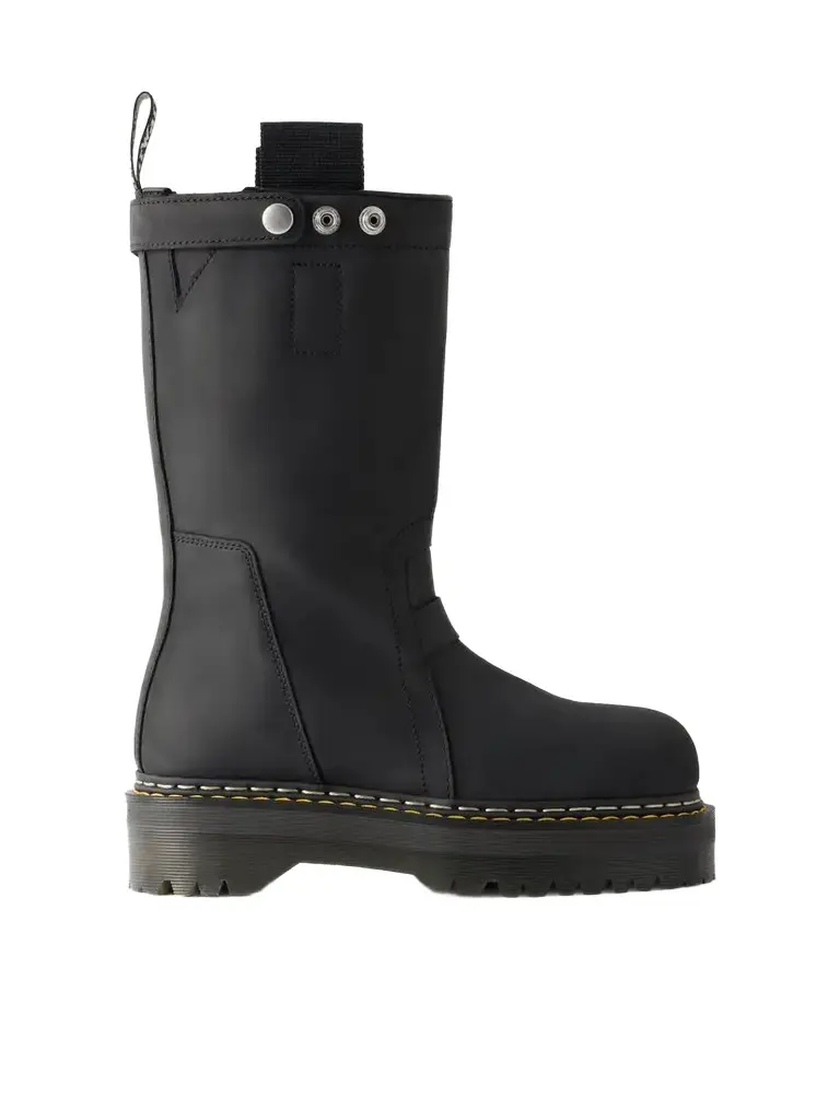 Rick Owens + Dr Martens Nubuck Ankle Boots