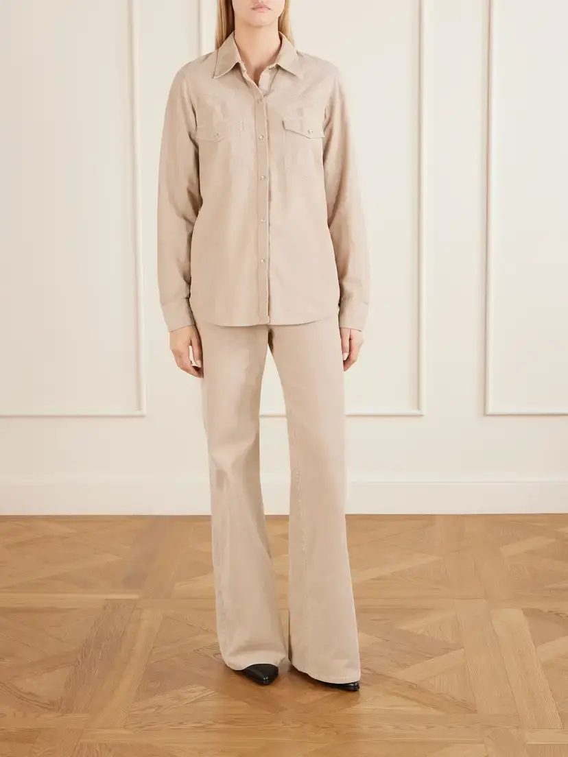 Nili Lotan Florence Cotton-blend Corduroy Flared Pants | Thumbnail 2 Nili Lotan Florence Cotton-blend Corduroy Flared Pants | Thumbnail 2