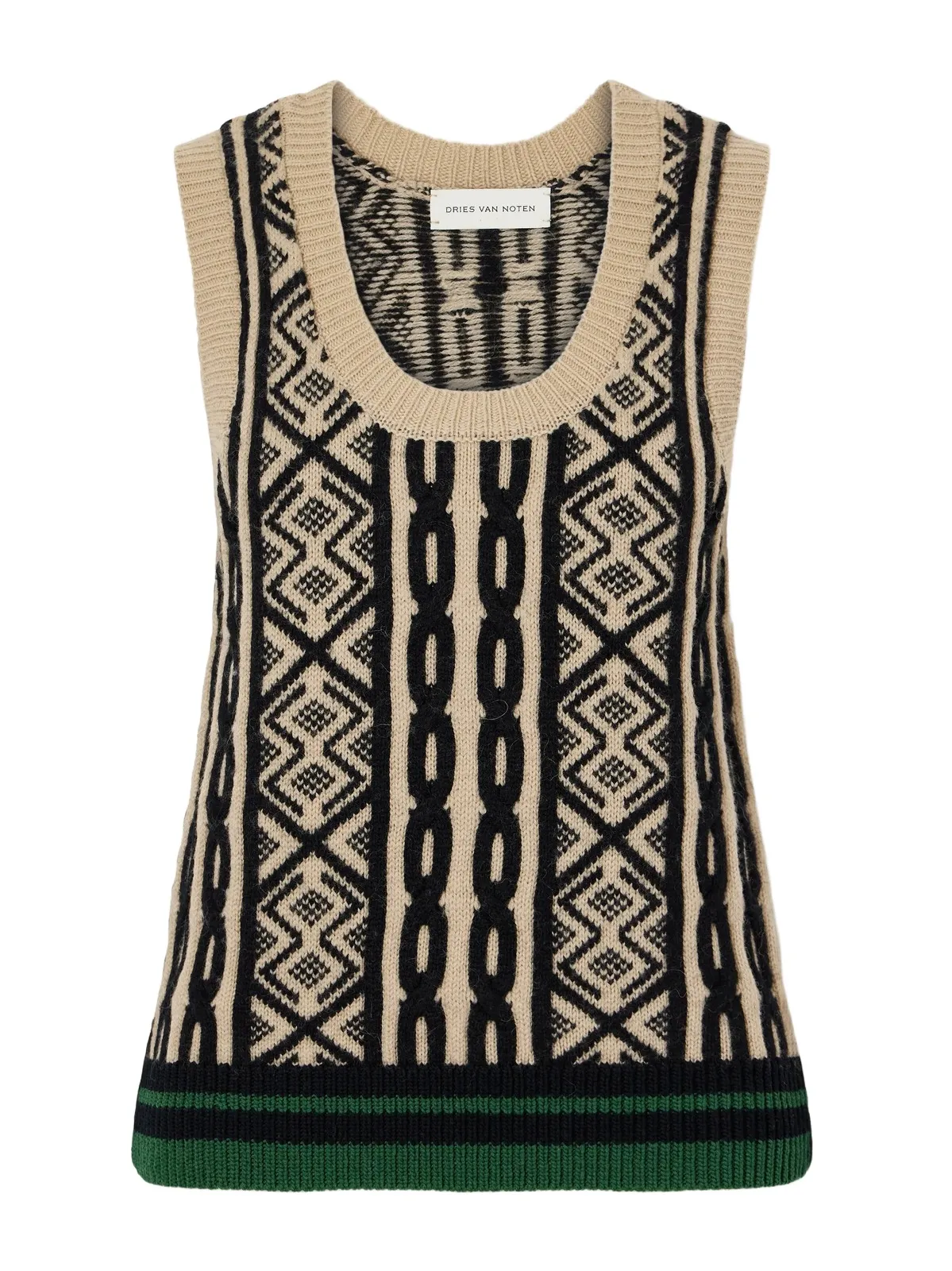 Dries Van Noten Knitted Wool Vest