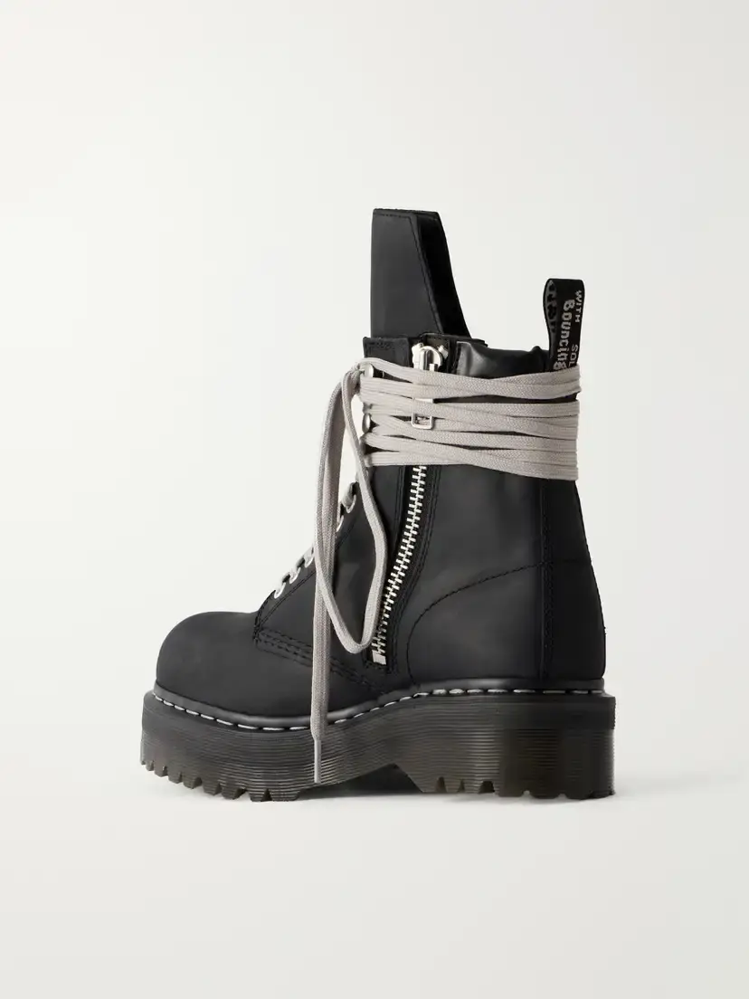 Rick Owens + Dr. Martens Nubuck Ankle Boots | Thumbnail 3 Rick Owens + Dr. Martens Nubuck Ankle Boots | Thumbnail 3