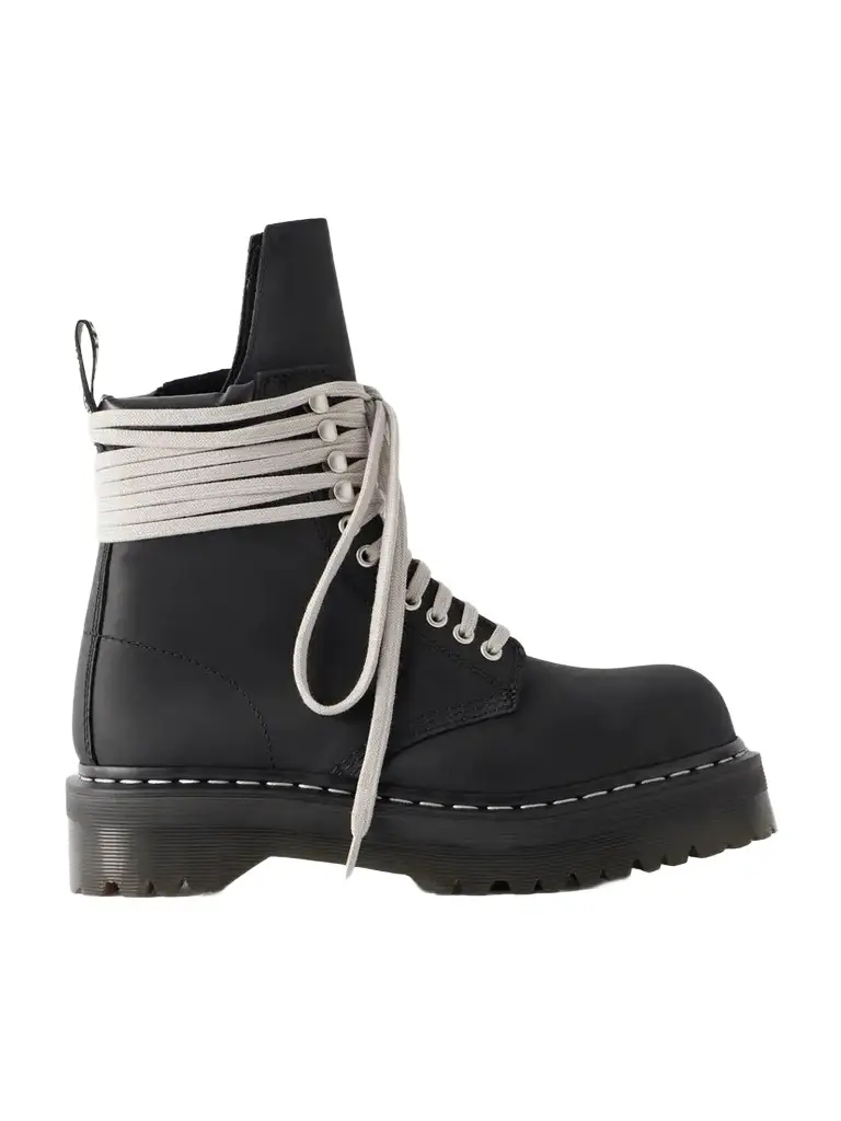 Rick Owens + Dr. Martens Nubuck Ankle Boots