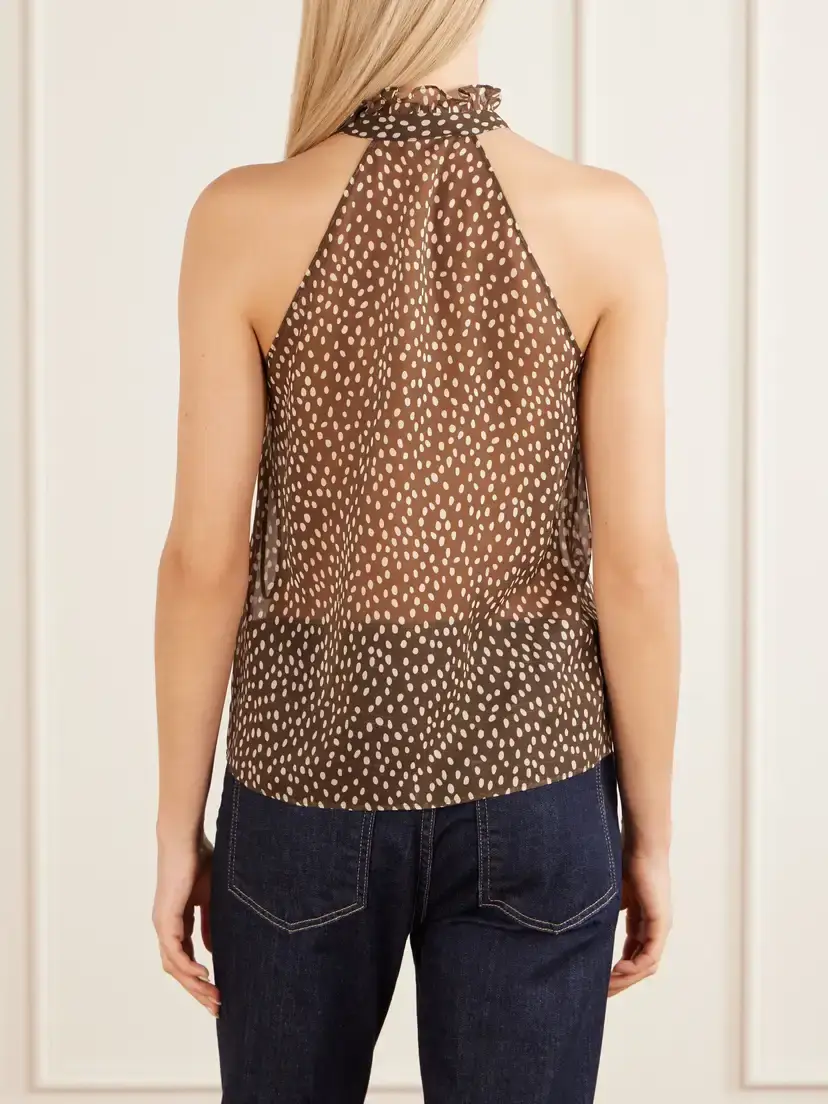 Nili Lotan Daniella Silk Halterneck Blouse | Thumbnail 4 Nili Lotan Daniella Silk Halterneck Blouse | Thumbnail 4