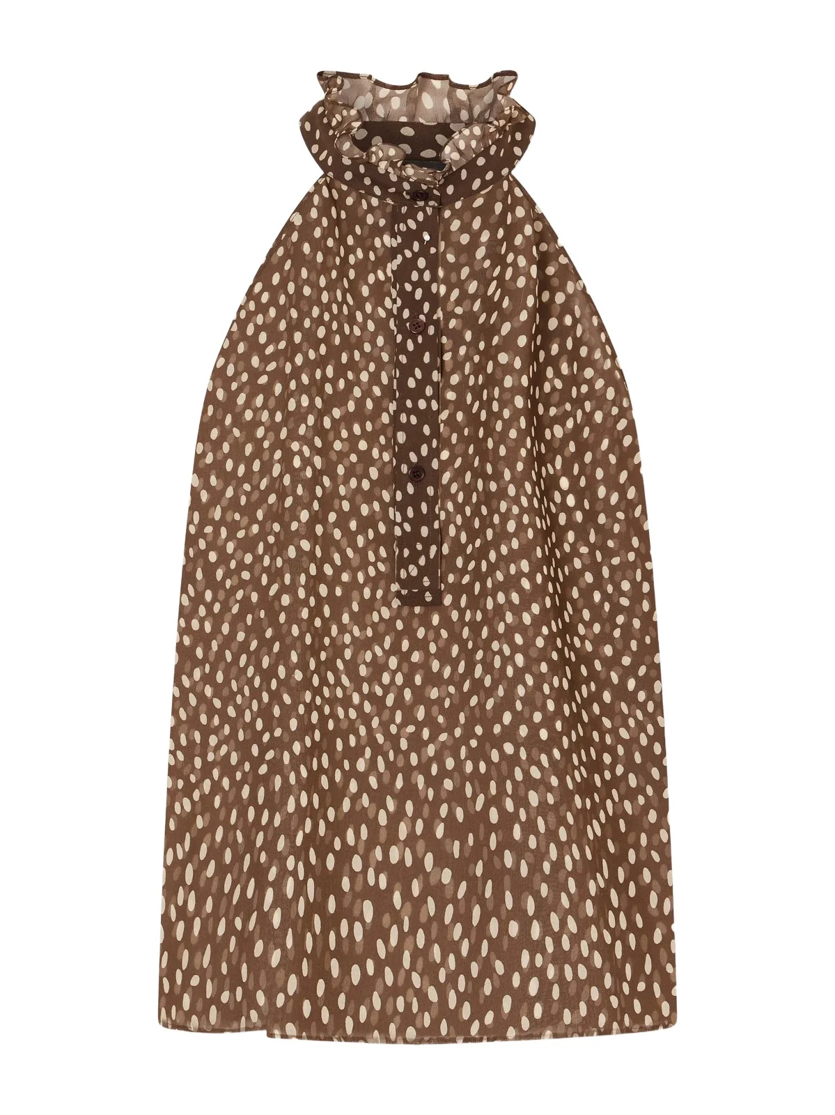 Nili Lotan Daniella Silk Halterneck Blouse