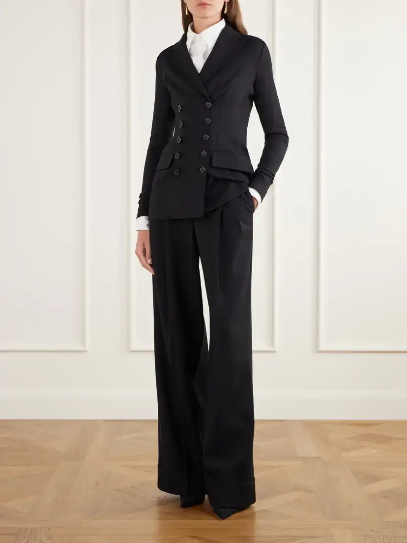 Dolce & Gabbana Wool Mid-rise Straight-leg Pants | Thumbnail 2 Dolce & Gabbana Wool Mid-rise Straight-leg Pants | Thumbnail 2