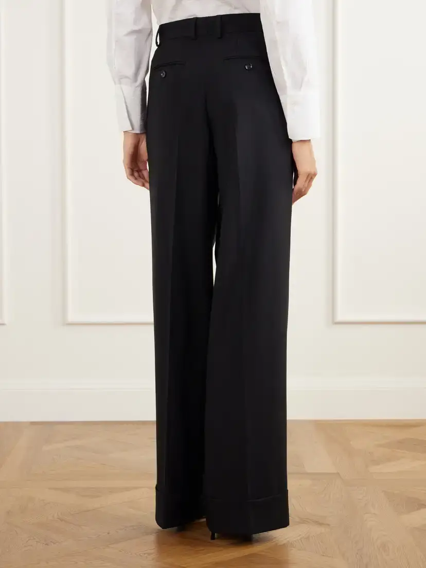 Dolce & Gabbana Wool Mid-rise Straight-leg Pants | Thumbnail 4 Dolce & Gabbana Wool Mid-rise Straight-leg Pants | Thumbnail 4