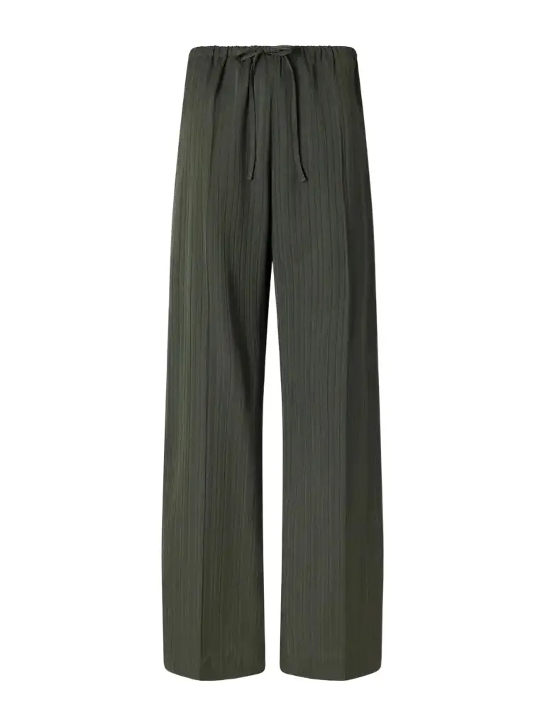 Striped Broken Twill Wide-leg Pants Striped Broken Twill Wide-leg Pants