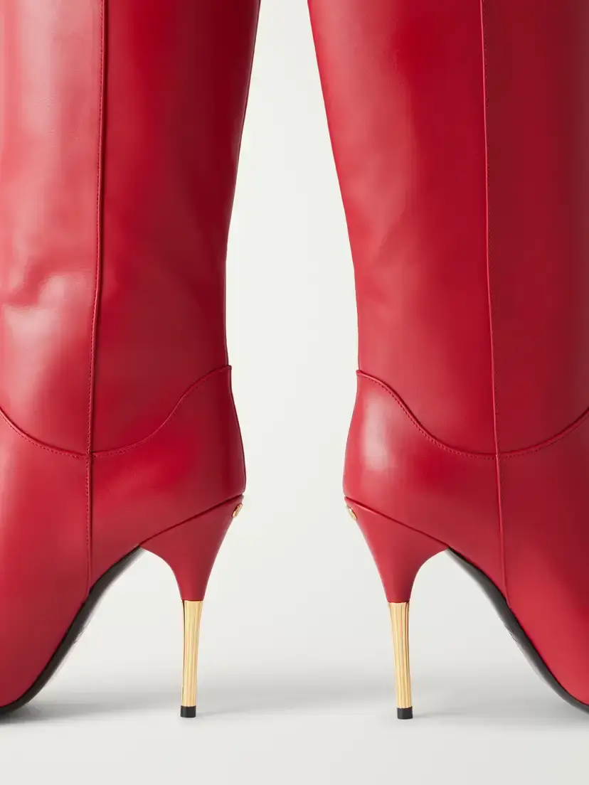 Valentino Garavani Deboot 105 Paneled Leather Knee Boots | Thumbnail 5 Valentino Garavani Deboot 105 Paneled Leather Knee Boots | Thumbnail 5