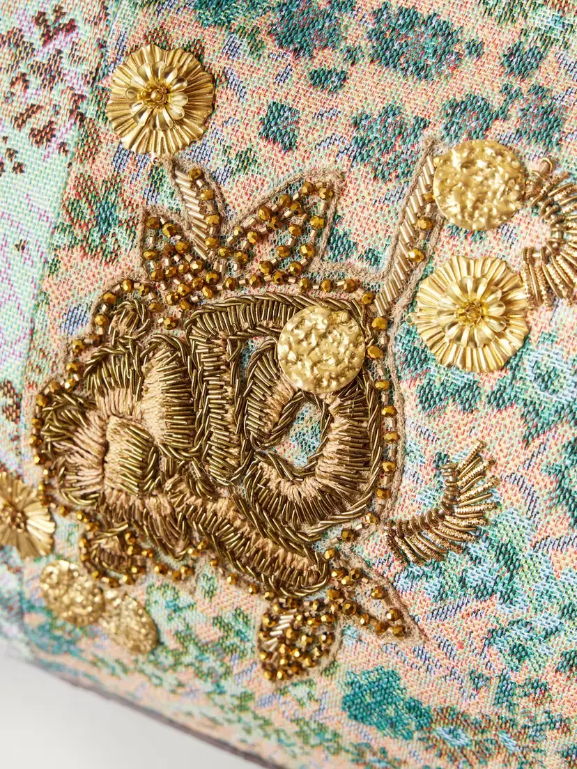 Dries Van Noten Bead-embellished Leather-trimmed Floral-jacquard Weekend Bag | Thumbnail 5 Dries Van Noten Bead-embellished Leather-trimmed Floral-jacquard Weekend Bag | Thumbnail 5