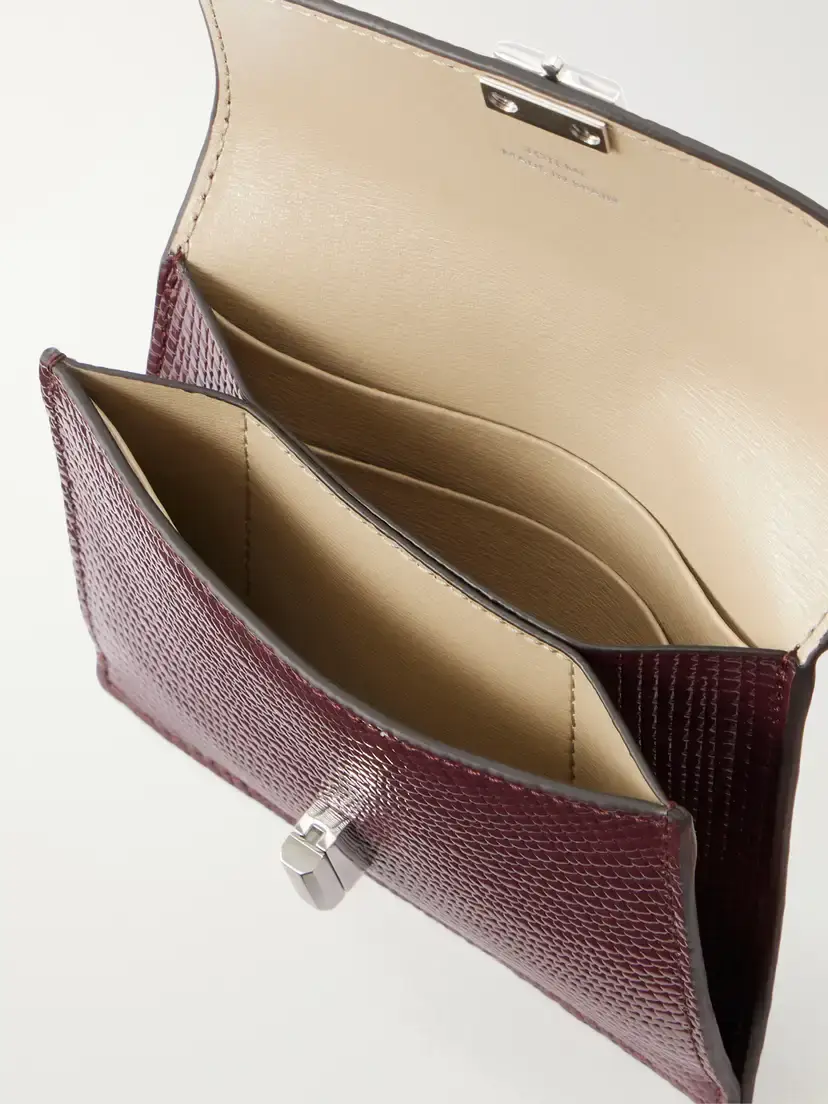 TOTEME T-lock Palmellato Patent-leather Cardholder | Thumbnail 4 TOTEME T-lock Palmellato Patent-leather Cardholder | Thumbnail 4