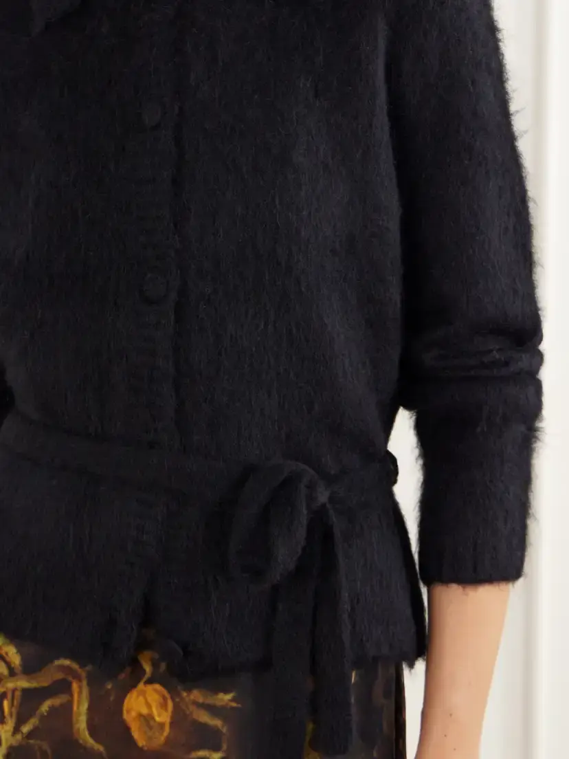 Dries Van Noten Belted Alpaca And Wool-blend Cardigan | Thumbnail 4 Dries Van Noten Belted Alpaca And Wool-blend Cardigan | Thumbnail 4