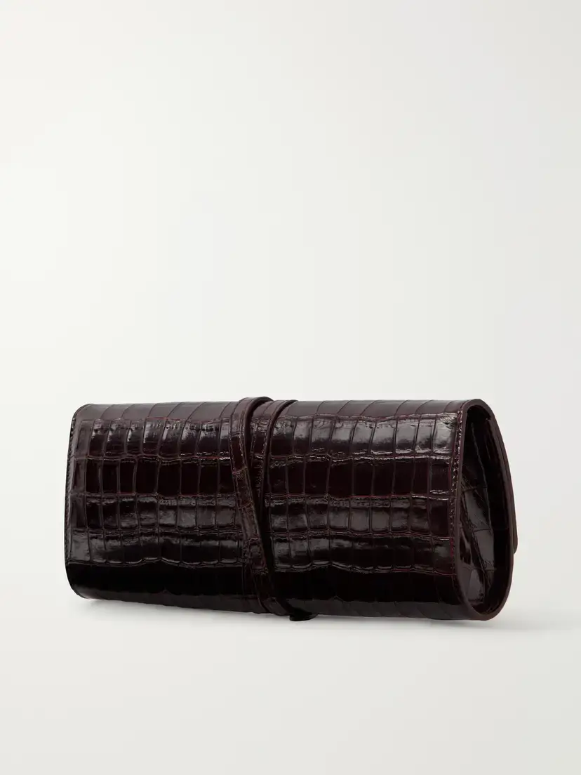 Liffner Belted Croc-effect Leather Clutch | Thumbnail 4 Liffner Belted Croc-effect Leather Clutch | Thumbnail 4