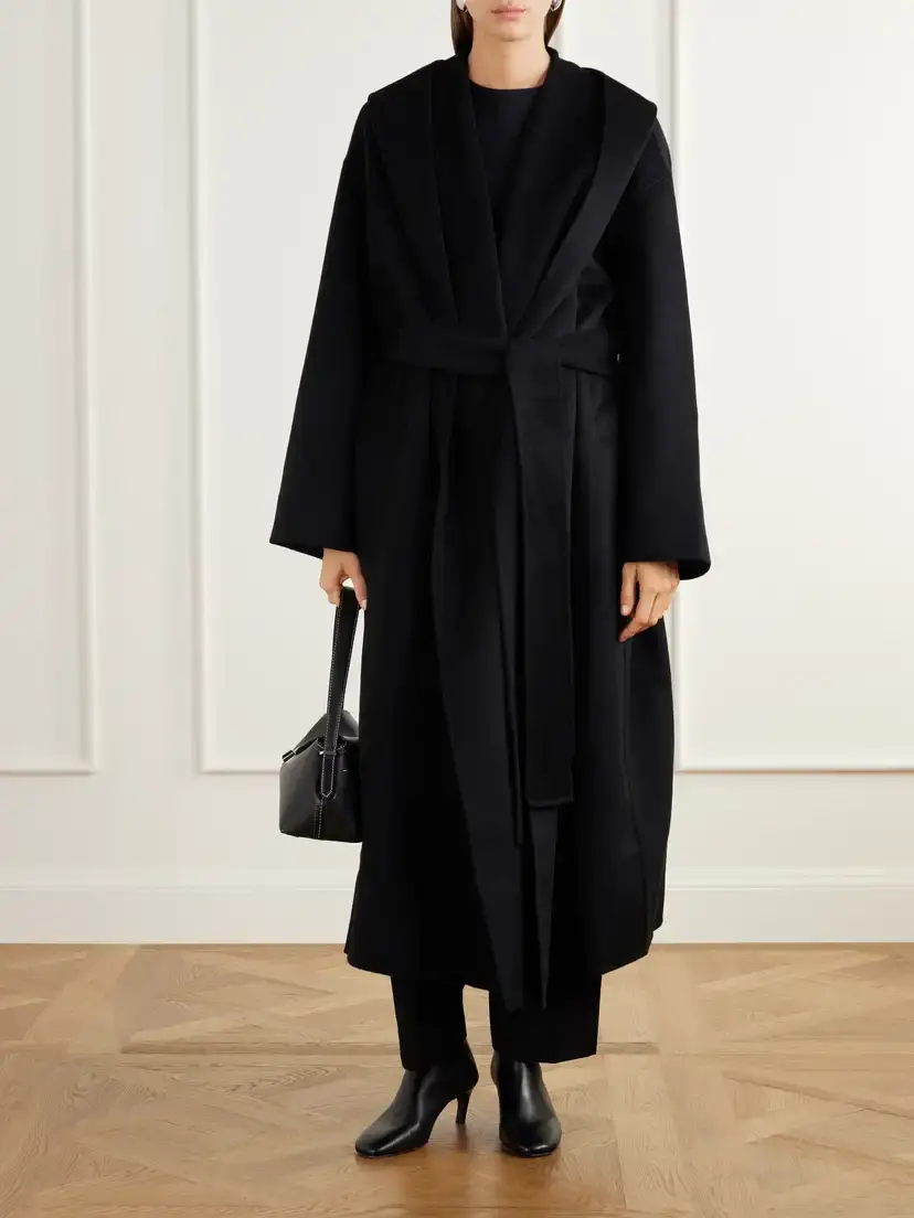 TOTEME Belted Wool-doublé Wrap Coat | Thumbnail 2 TOTEME Belted Wool-doublé Wrap Coat | Thumbnail 2