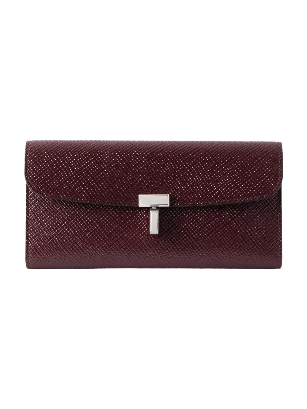 TOTEME T-lock Plamellato Patent-leather Wallet