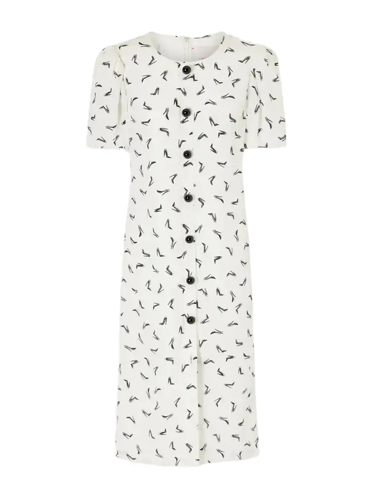 Printed Silk-crepe Midi Dress Printed Silk-crepe Midi Dress