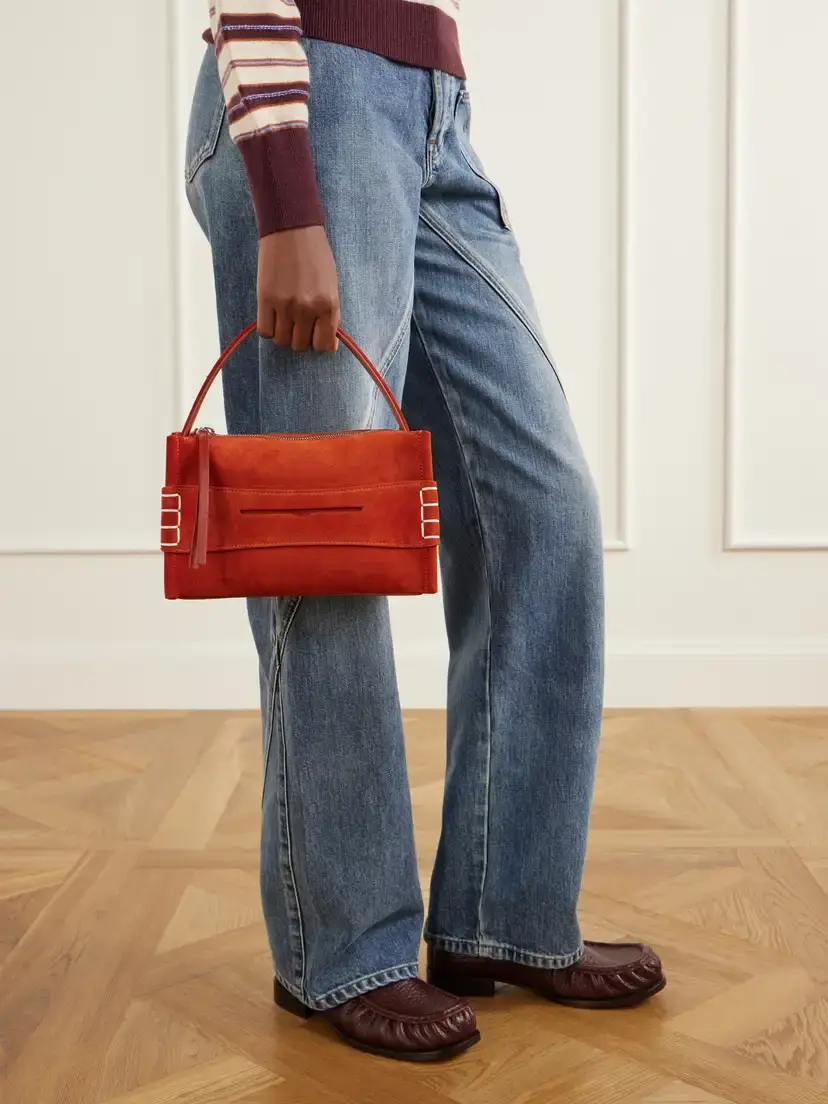 JW Anderson Loafer Small Suede Shoulder Bag | Thumbnail 2 JW Anderson Loafer Small Suede Shoulder Bag | Thumbnail 2