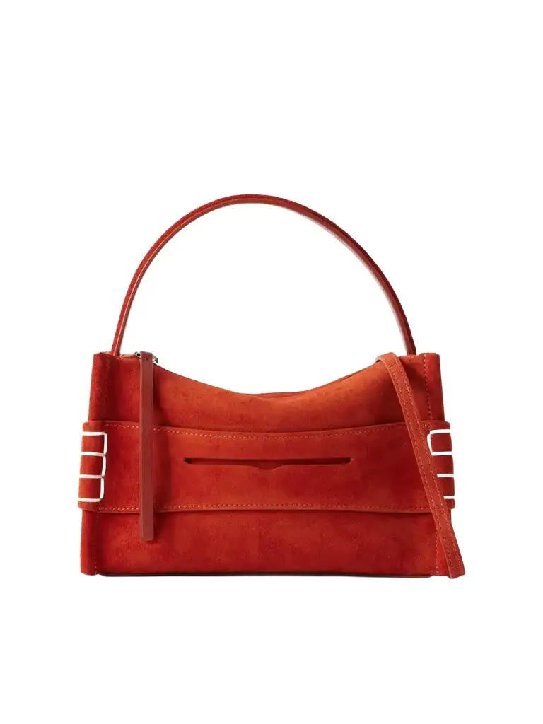 JW Anderson Loafer Small Suede Shoulder Bag
