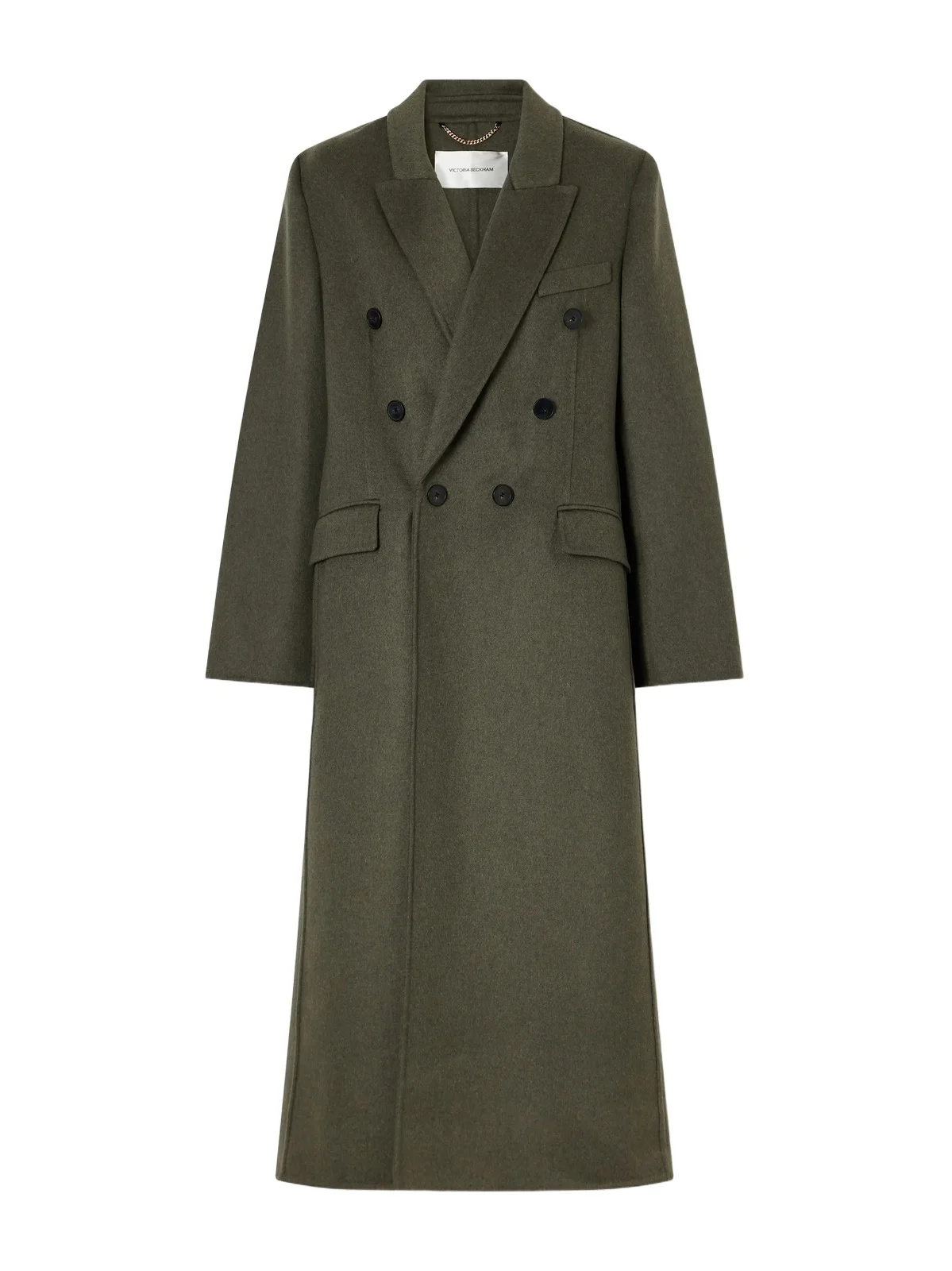 Catriona Double-breasted Wool And Cashmere-blend Coat - Green