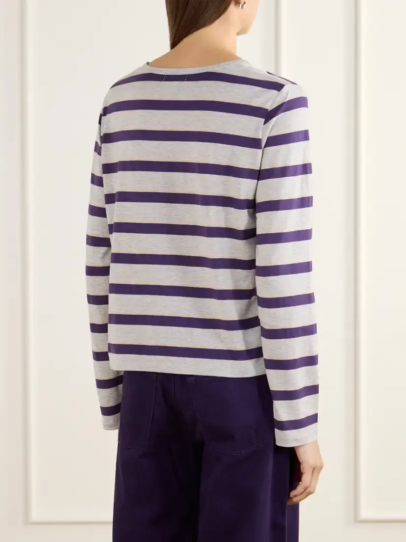 STILL HERE Striped Cotton-jersey T-shirt | Thumbnail 4 STILL HERE Striped Cotton-jersey T-shirt | Thumbnail 4