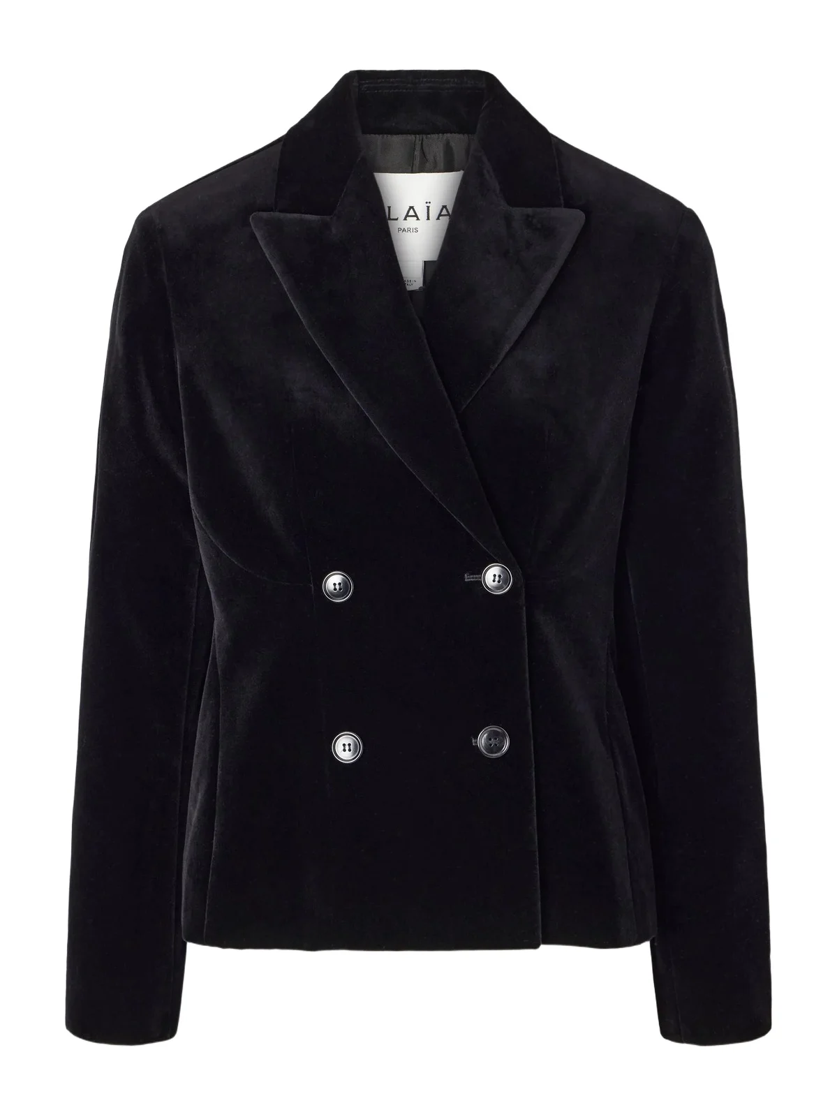 Double-breasted Cotton-velvet Blazer