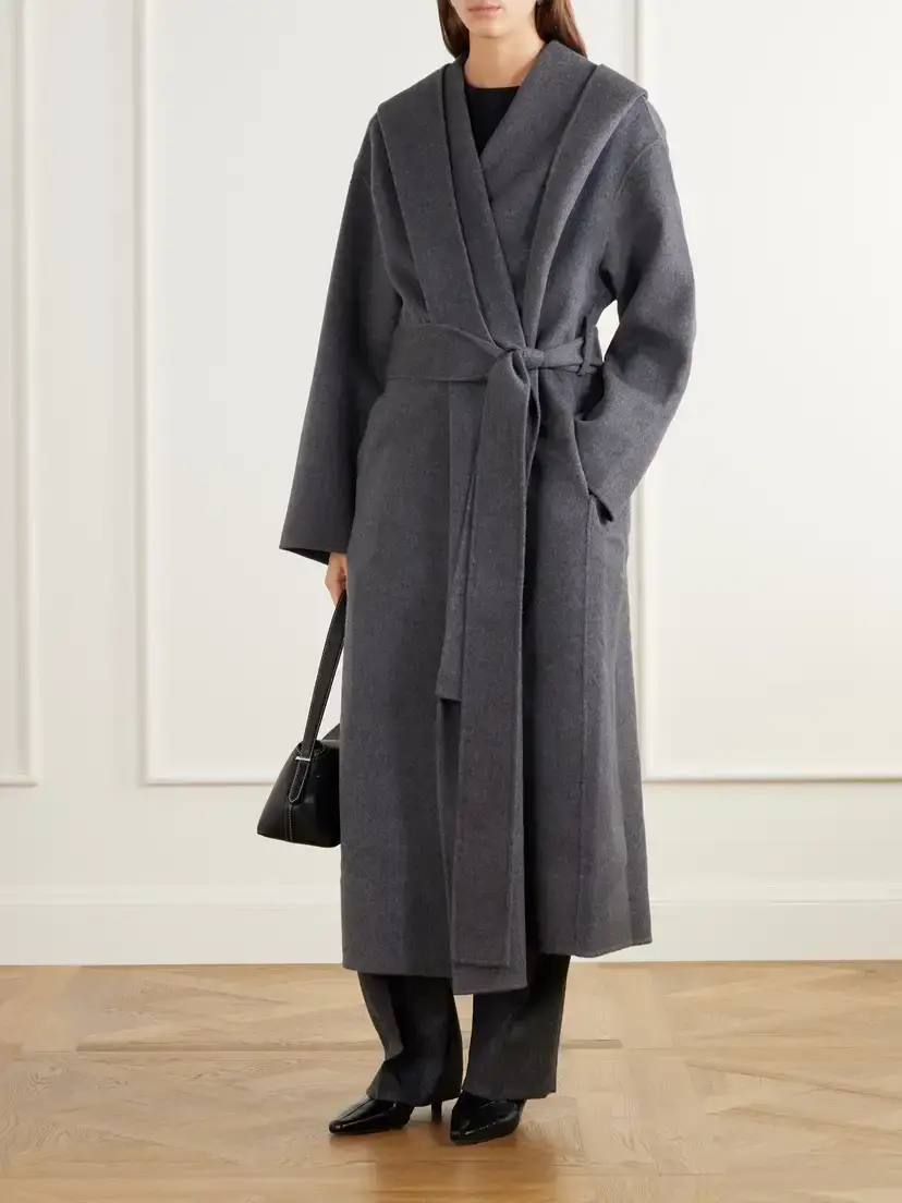 TOTEME Belted Wool-doublé Wrap Coat | Thumbnail 2