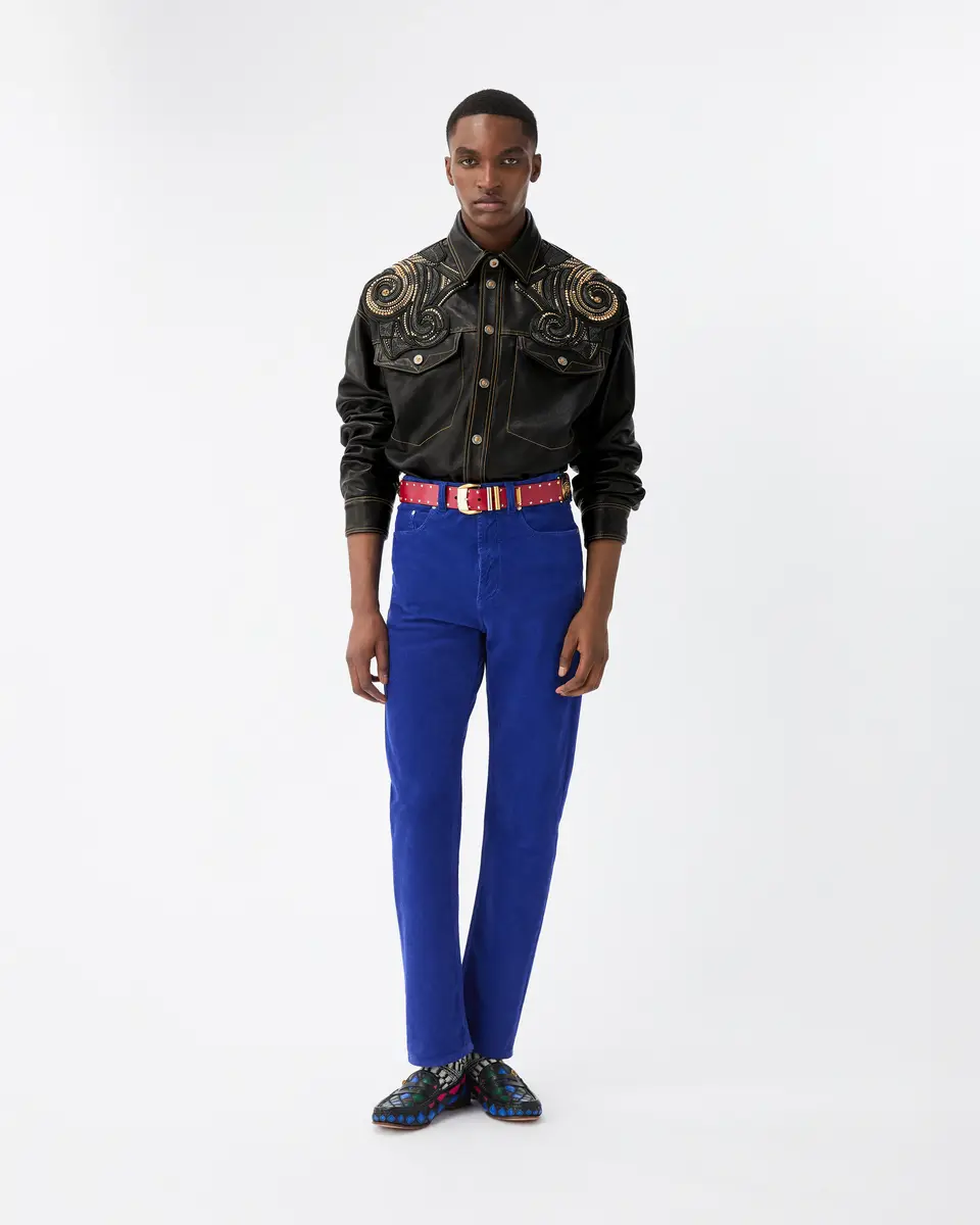 Versace Embroidered Nappa Blouson | Thumbnail 2
