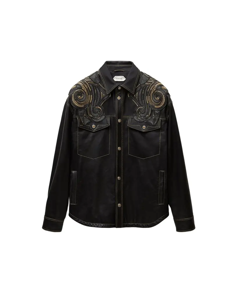 Versace Embroidered Nappa Blouson