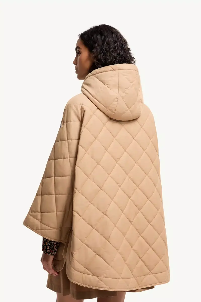 Moncler Diamond-quilted Hooded Cape | Thumbnail 6 Moncler Diamond-quilted Hooded Cape | Thumbnail 6