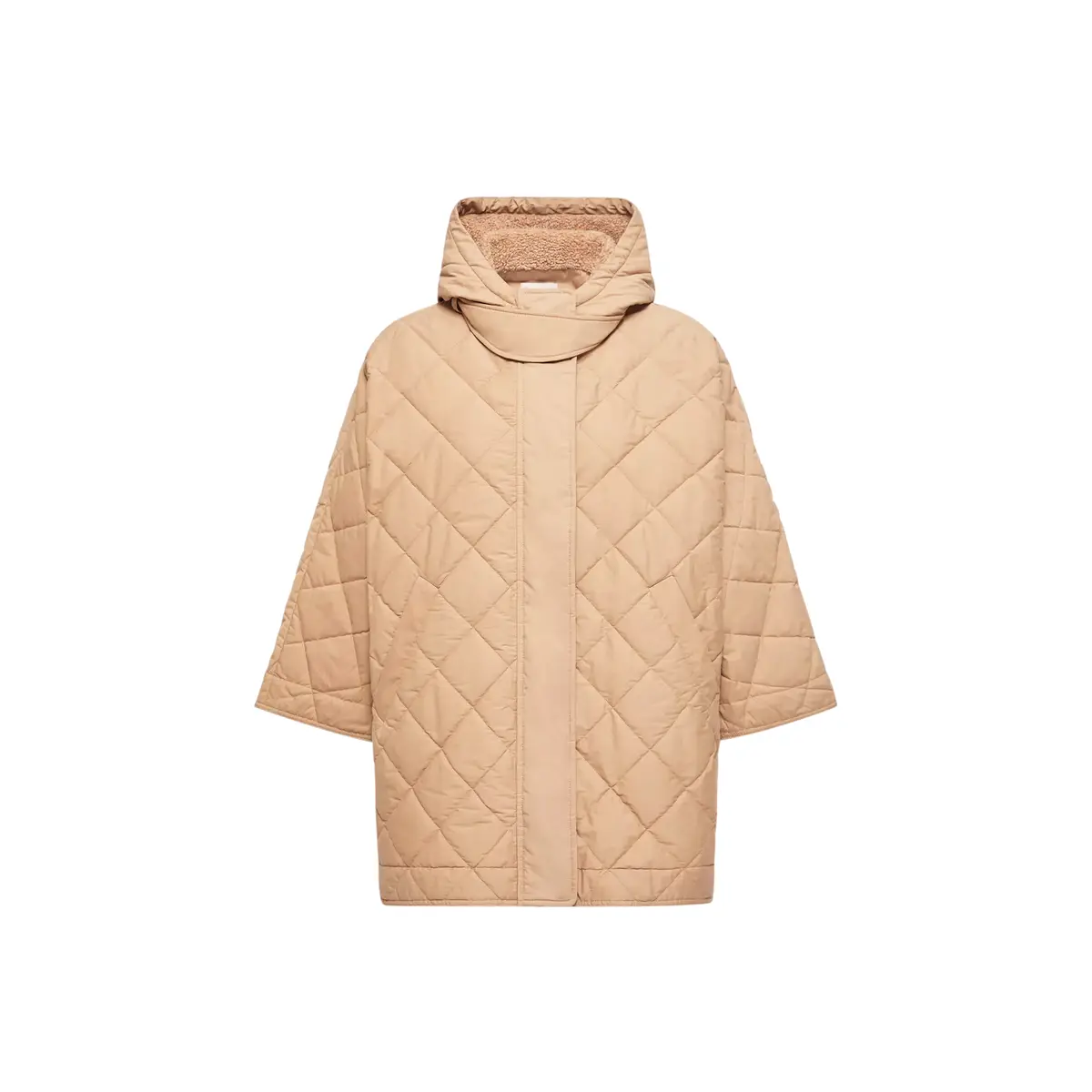 Moncler Diamond-quilted Hooded Cape