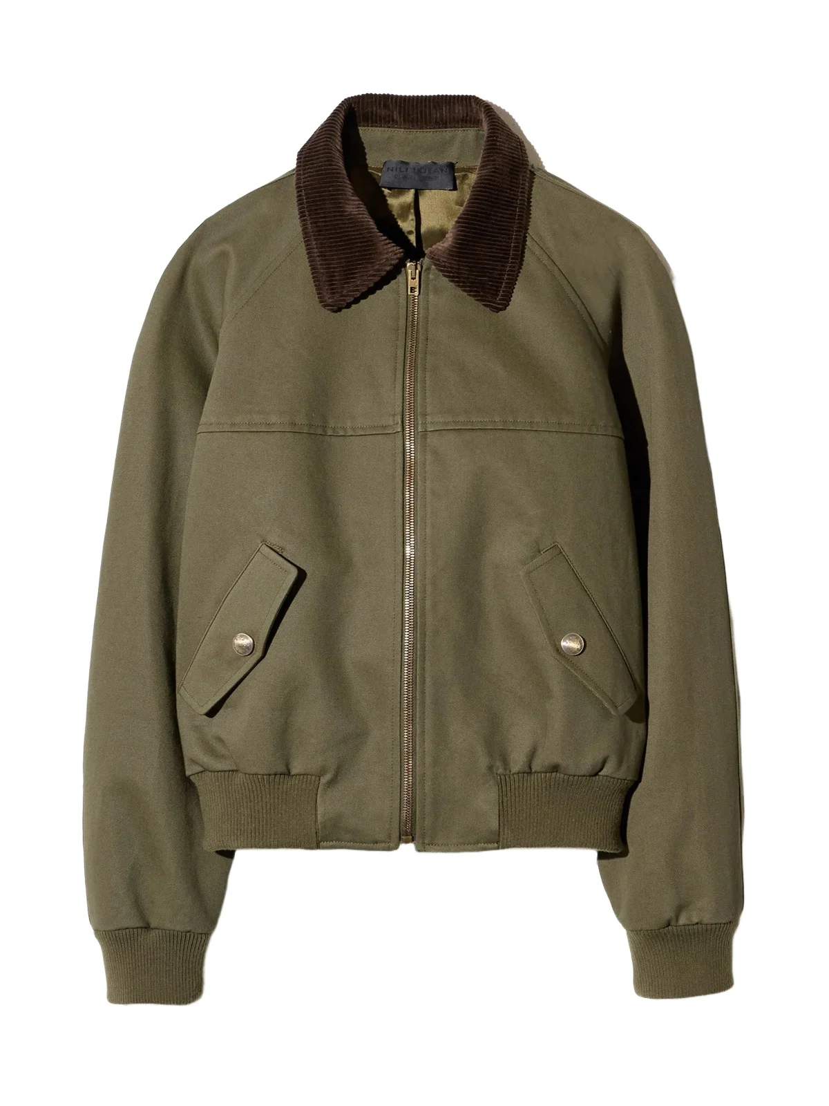 Nili Lotan Victor Cropped Cotton Bomber Jacket