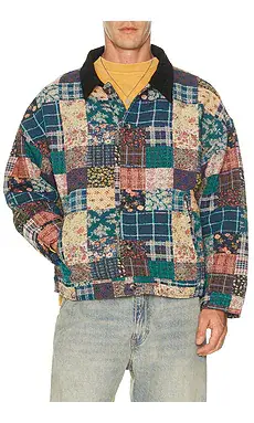 Ryoko Rain Quilted Tapestry Work Jacket | Thumbnail 2 Ryoko Rain Quilted Tapestry Work Jacket | Thumbnail 2