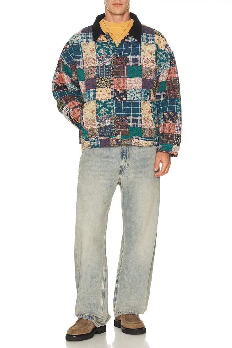 Ryoko Rain Quilted Tapestry Work Jacket | Thumbnail 5 Ryoko Rain Quilted Tapestry Work Jacket | Thumbnail 5