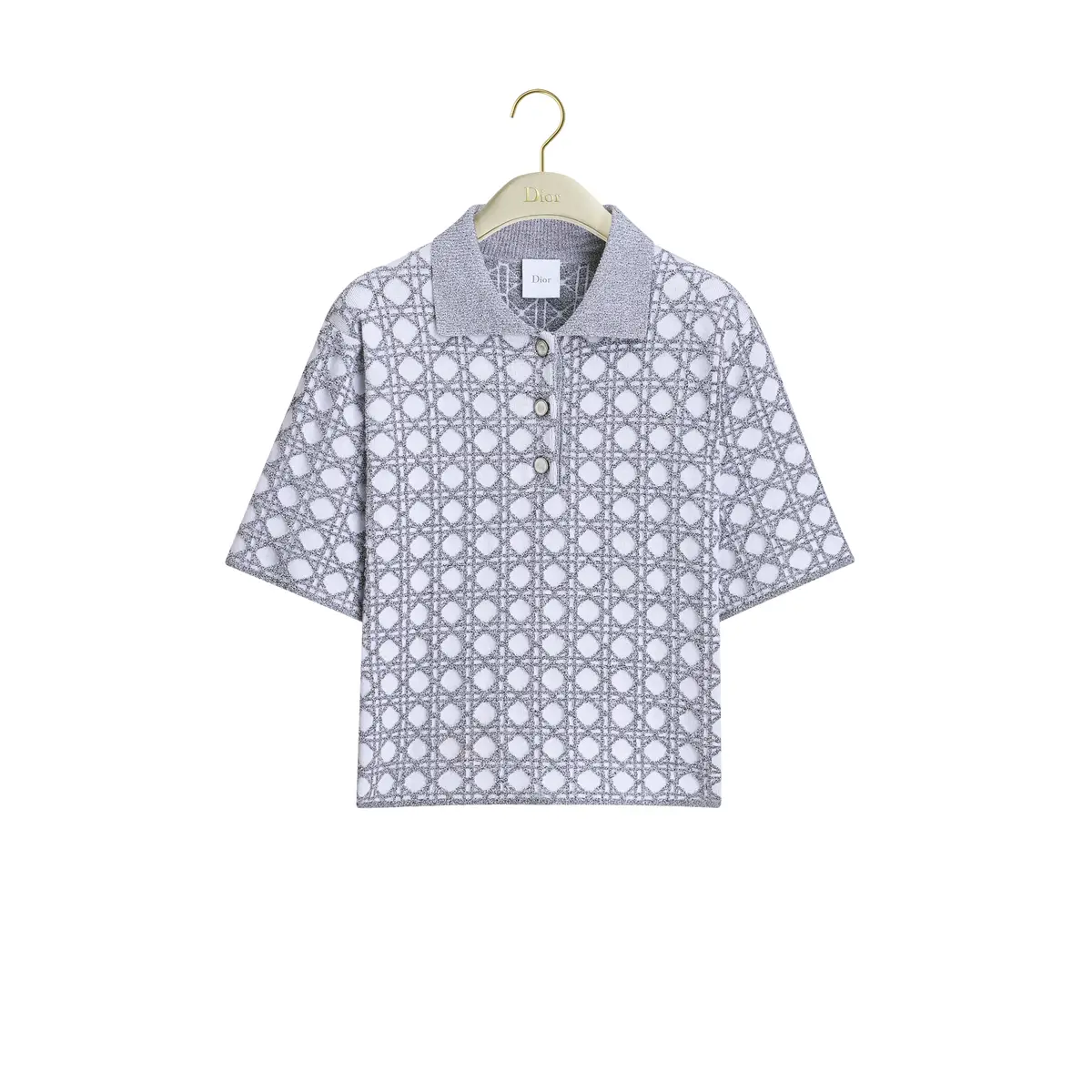 Dior Macrocannage Short-Sleeved Sweater