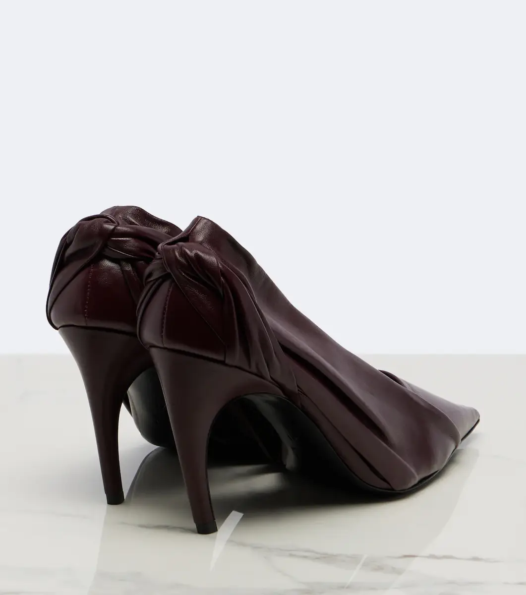Khaite Eve draped leather pumps | Thumbnail 4 Khaite Eve draped leather pumps | Thumbnail 4