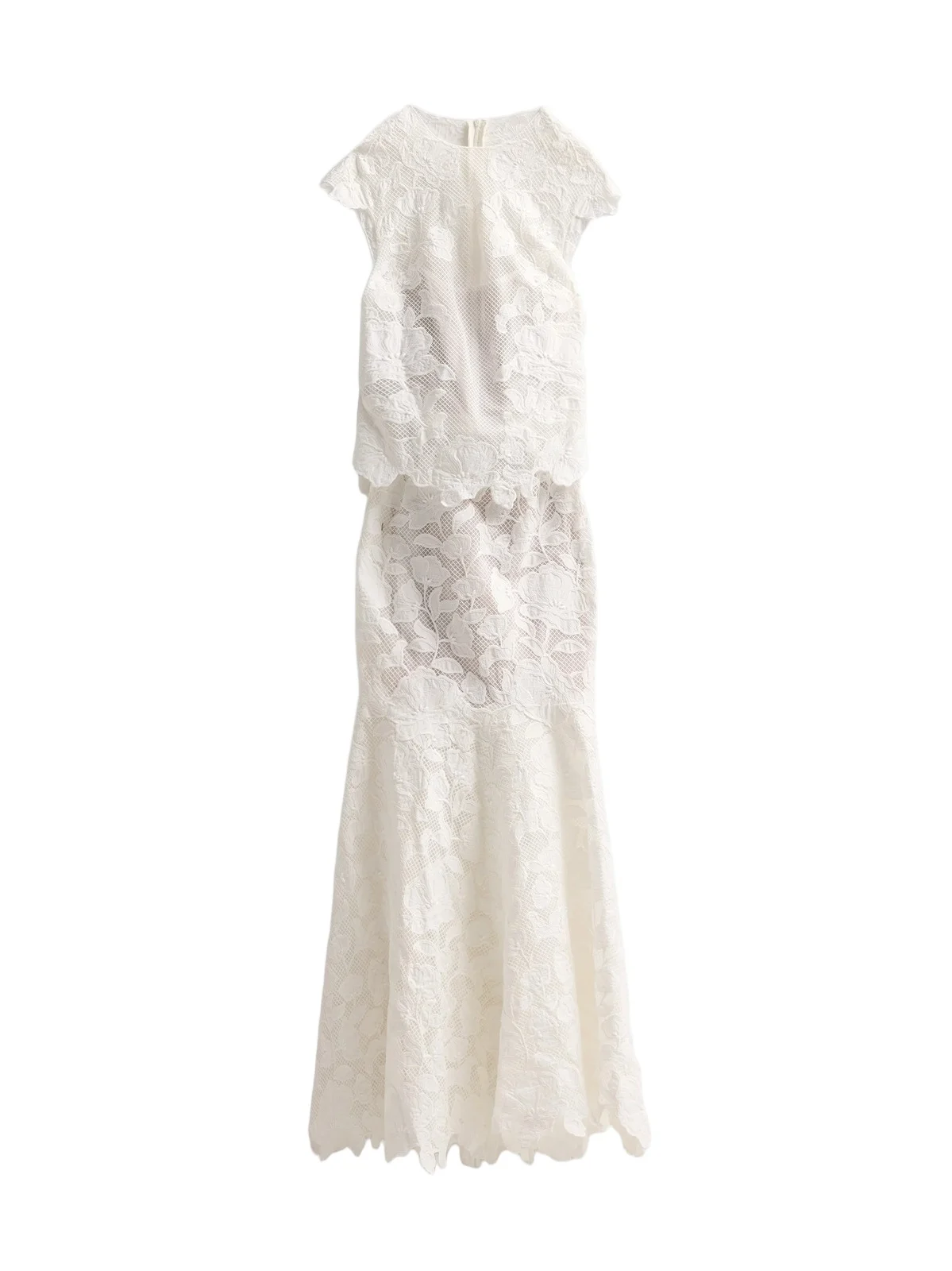 Women's Eloisa Floral-Embroidered Mesh Gown Women's Eloisa Floral-Embroidered Mesh Gown