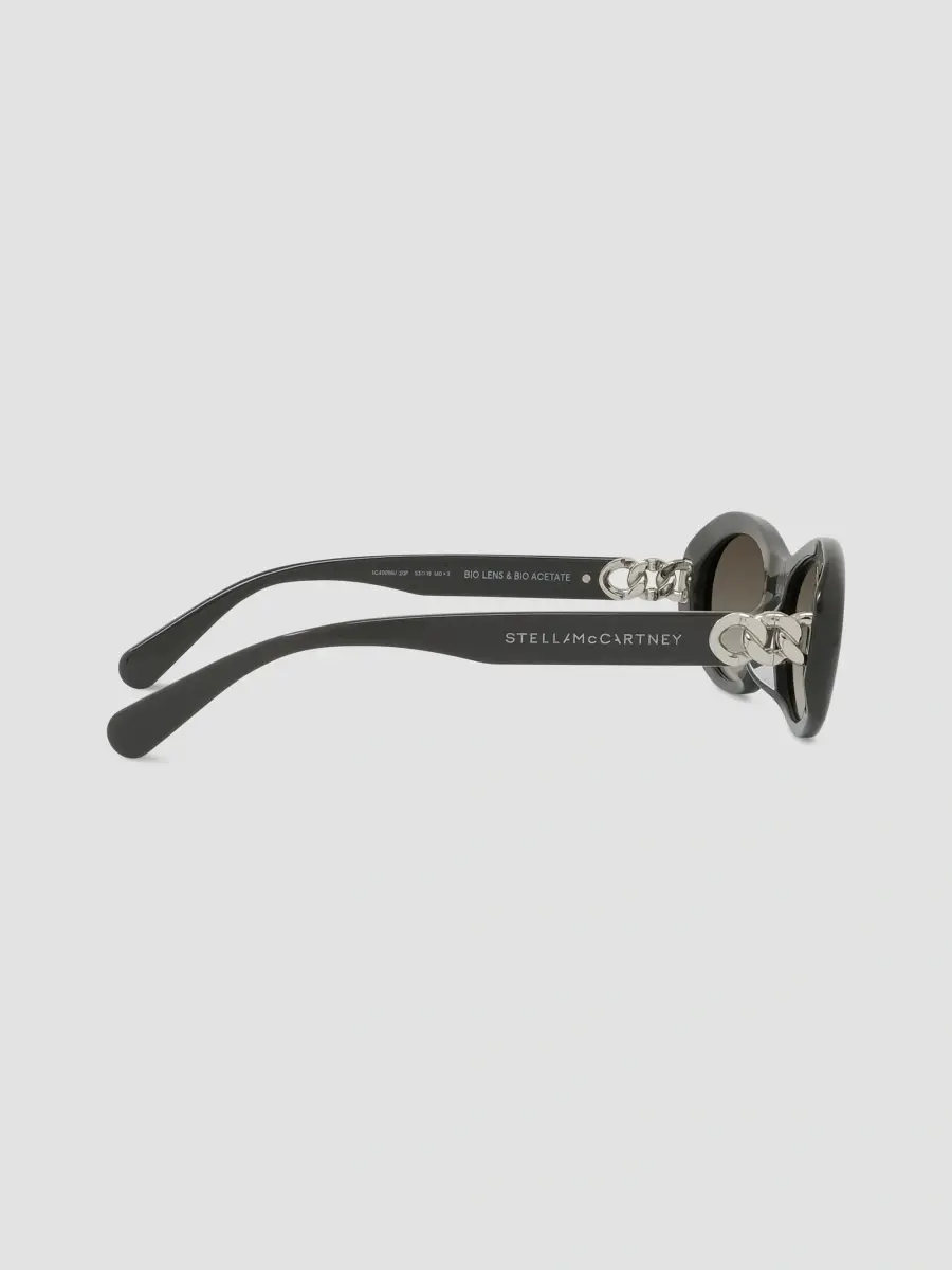 Stella McCartney Women's Falabella 53MM Oval Sunglasses | Thumbnail 7 Stella McCartney Women's Falabella 53MM Oval Sunglasses | Thumbnail 7