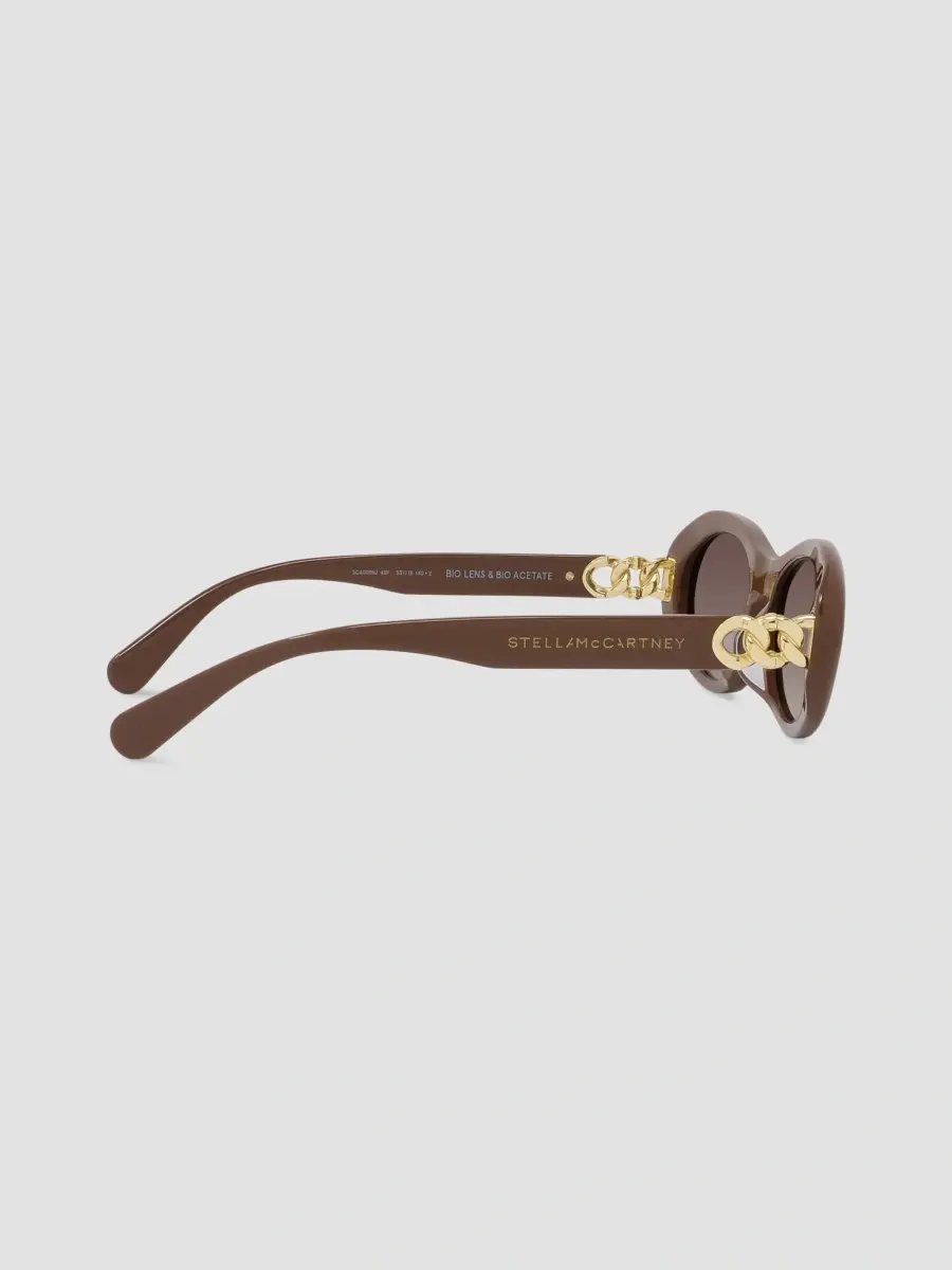Stella McCartney Women's Falabella 53MM Oval Sunglasses | Thumbnail 7 Stella McCartney Women's Falabella 53MM Oval Sunglasses | Thumbnail 7