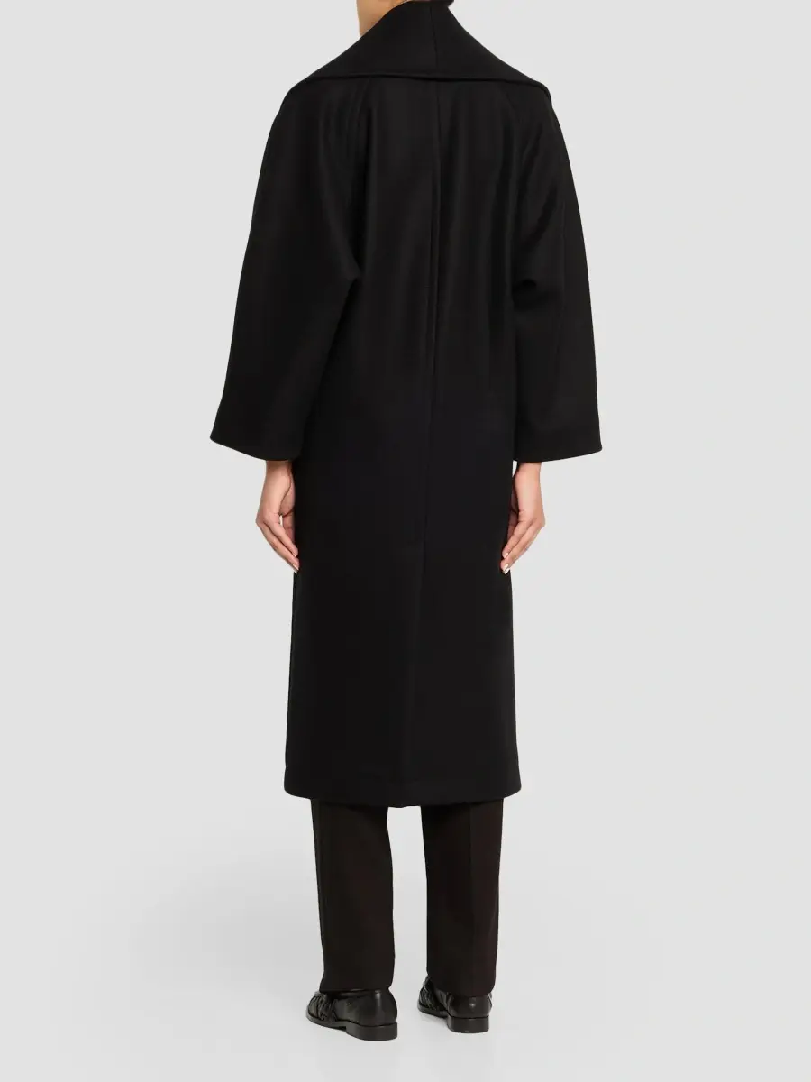 Bottega Veneta Women's Stretch Wool Long Coat | Thumbnail 3 Bottega Veneta Women's Stretch Wool Long Coat | Thumbnail 3