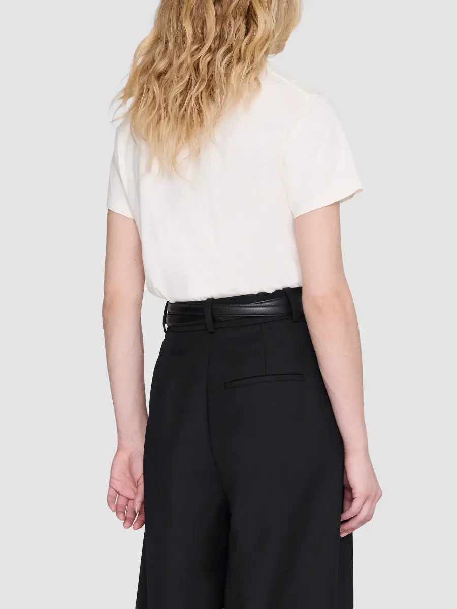 Anine Bing Women's Shelley Cotton Crop T-Shirt | Thumbnail 3