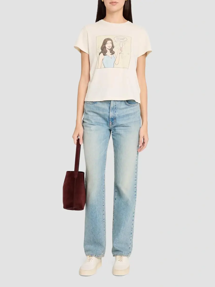 RE/DONE Women's 5 O'Clock Classic Crewneck T-Shirt | Thumbnail 2