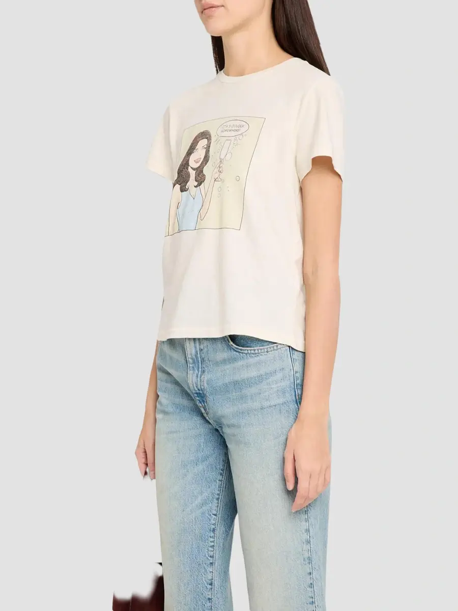 RE/DONE Women's 5 O'Clock Classic Crewneck T-Shirt | Thumbnail 4