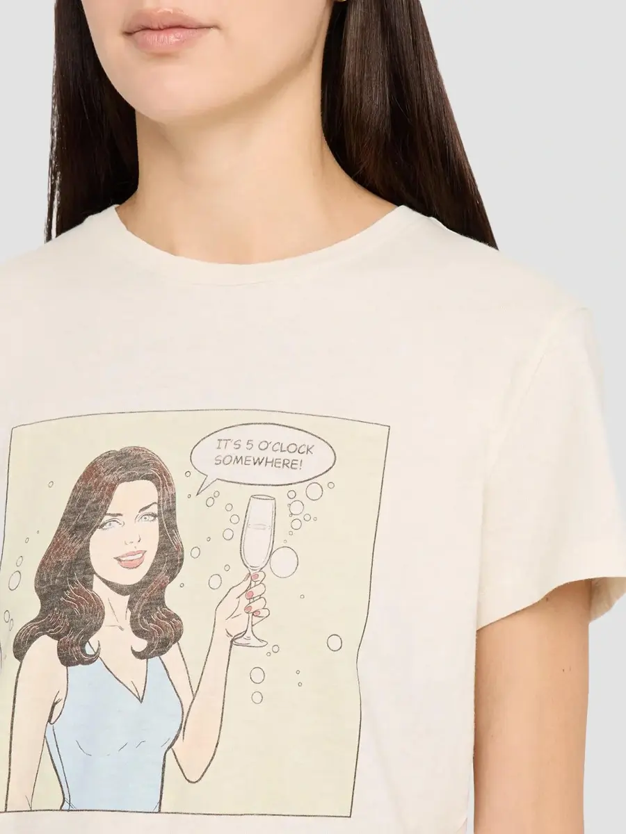 RE/DONE Women's 5 O'Clock Classic Crewneck T-Shirt | Thumbnail 5
