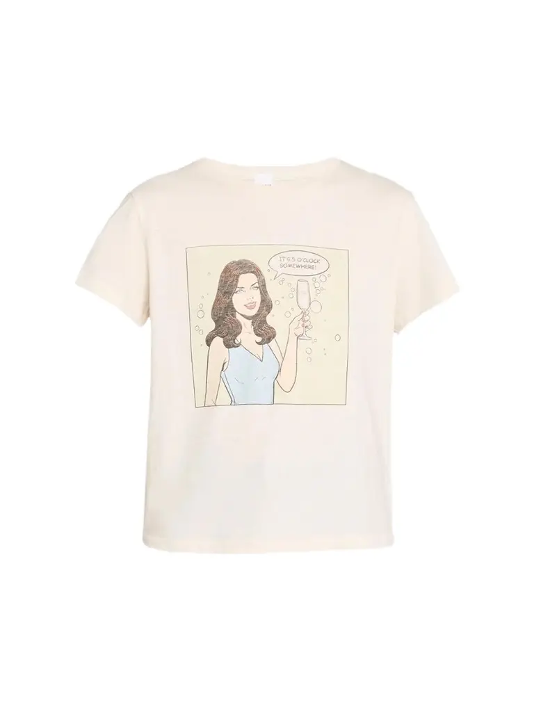 RE/DONE Women's 5 O'Clock Classic Crewneck T-Shirt