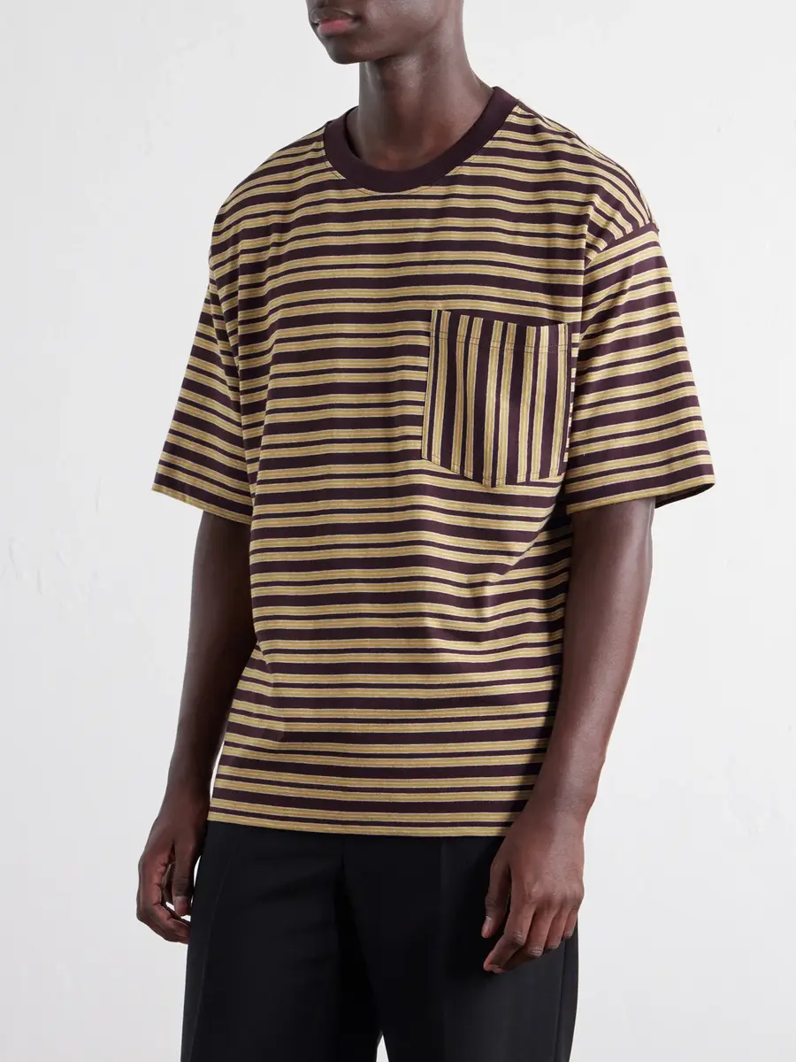 Dries Van Noten Striped Cotton-Jersey T-Shirt - Men | Thumbnail 3 Dries Van Noten Striped Cotton-Jersey T-Shirt - Men | Thumbnail 3