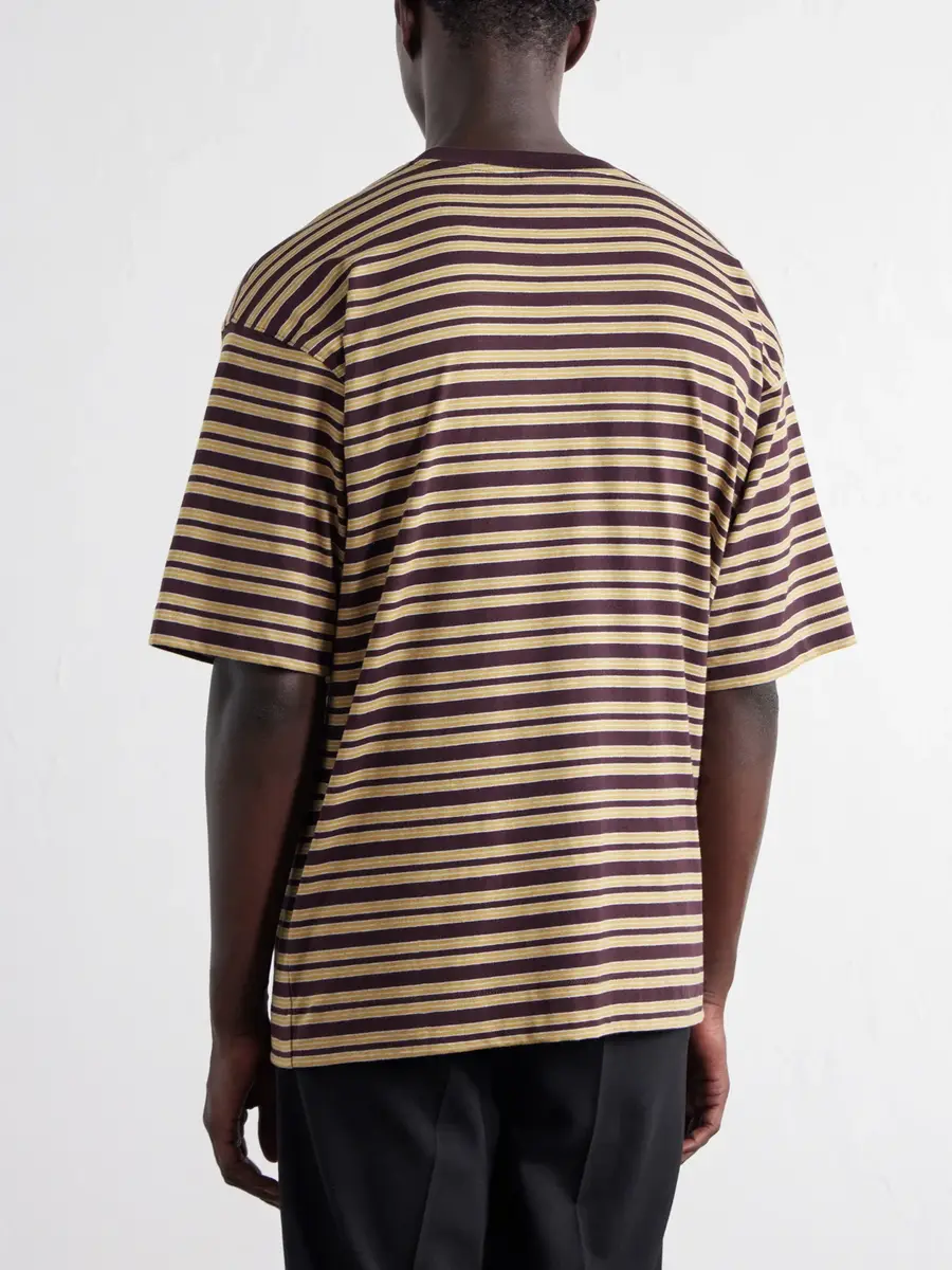 Dries Van Noten Striped Cotton-Jersey T-Shirt - Men | Thumbnail 4 Dries Van Noten Striped Cotton-Jersey T-Shirt - Men | Thumbnail 4