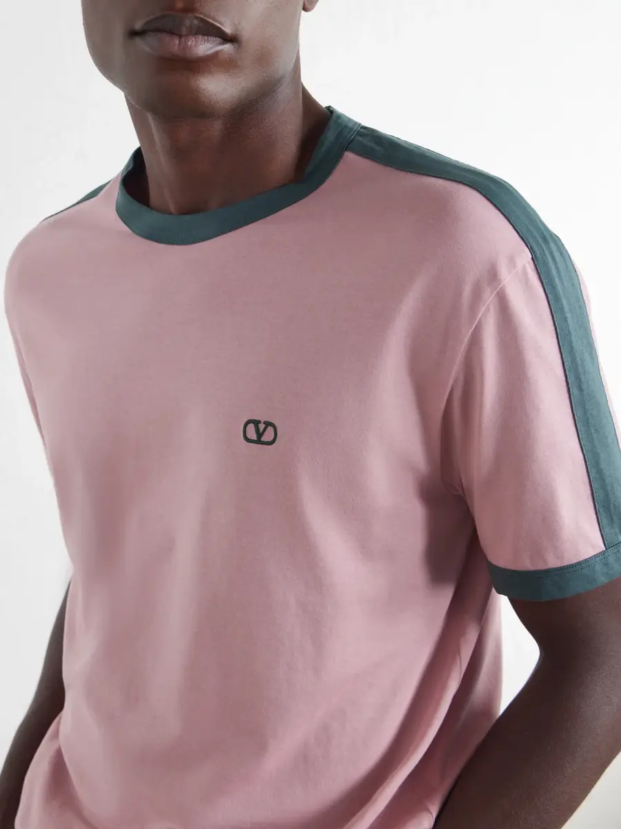 Valentino Garavani VLogo-Embroidered Cotton-Jersey T-Shirt - Men | Thumbnail 5 Valentino Garavani VLogo-Embroidered Cotton-Jersey T-Shirt - Men | Thumbnail 5