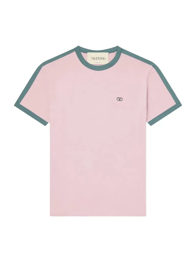 Valentino Garavani VLogo-Embroidered Cotton-Jersey T-Shirt - Men
