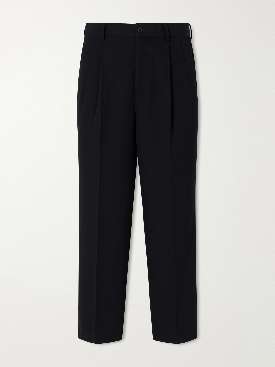 Pleated Tapered Wool-Twill Suit Trousers - Men Pleated Tapered Wool-Twill Suit Trousers - Men