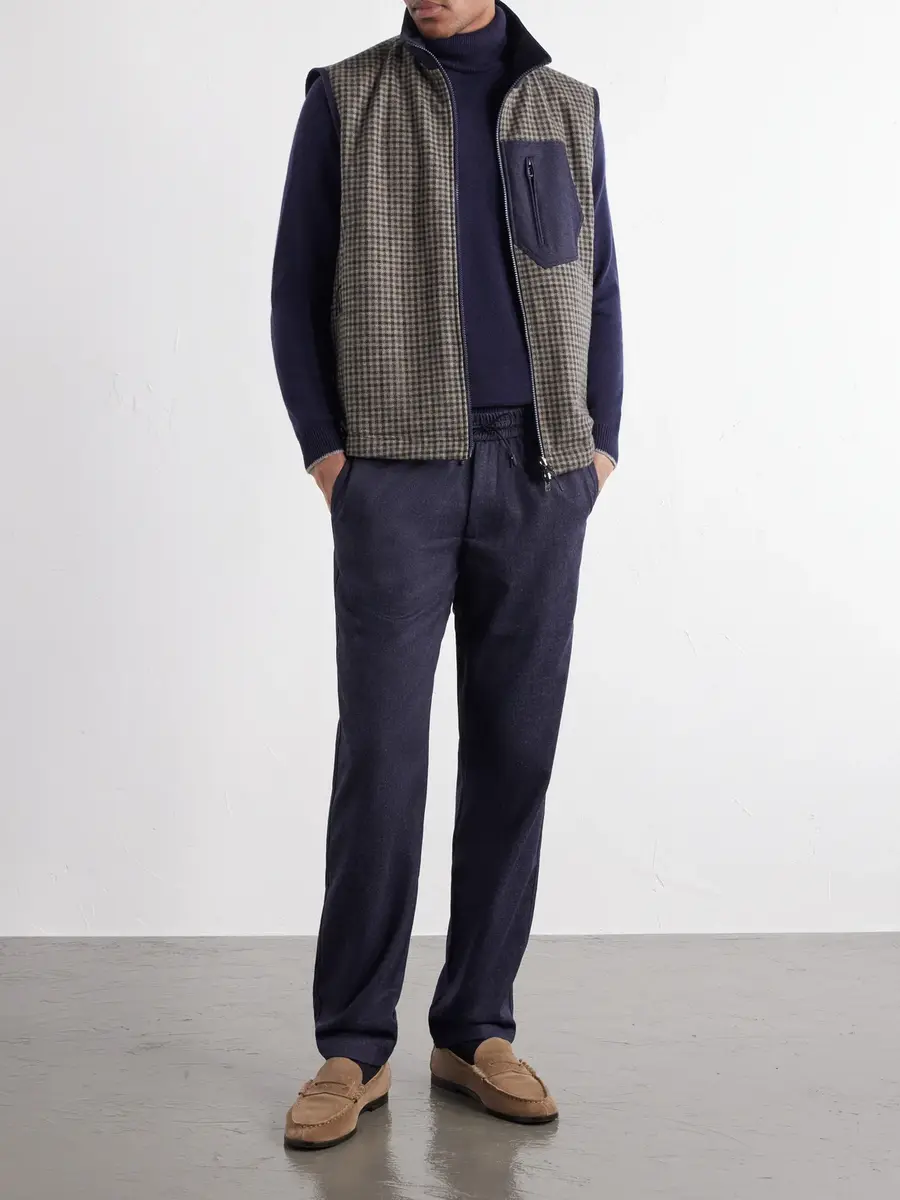 Sease Explorer Reversible Checked Virgin Wool and Shell Padded Vest - Men | Thumbnail 2 Sease Explorer Reversible Checked Virgin Wool and Shell Padded Vest - Men | Thumbnail 2
