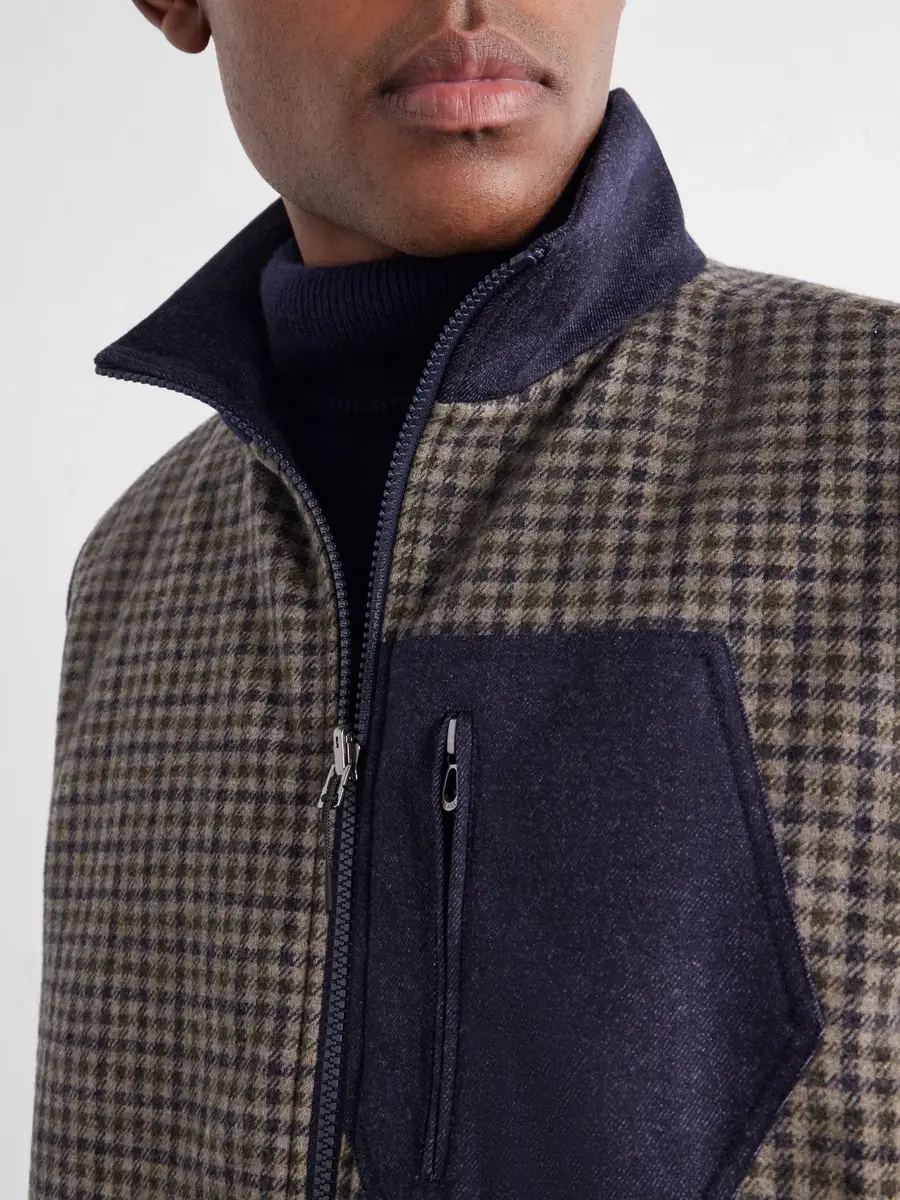 Sease Explorer Reversible Checked Virgin Wool and Shell Padded Vest - Men | Thumbnail 5 Sease Explorer Reversible Checked Virgin Wool and Shell Padded Vest - Men | Thumbnail 5
